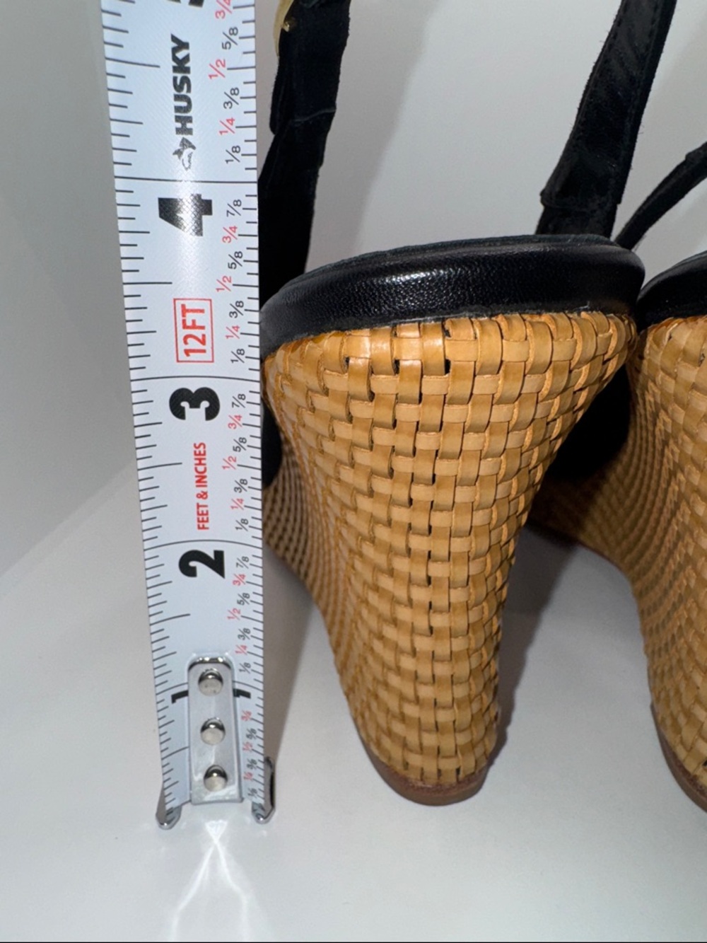 Lulu Guinness Suede Slingback Wedges Open Toe w Bow Women’s EU 39.5 - Picture 9 of 13